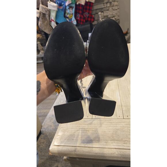 Steve Madden Veronika Silver Platform Sandals Women's Size 6.5 - Picture 7 of 7